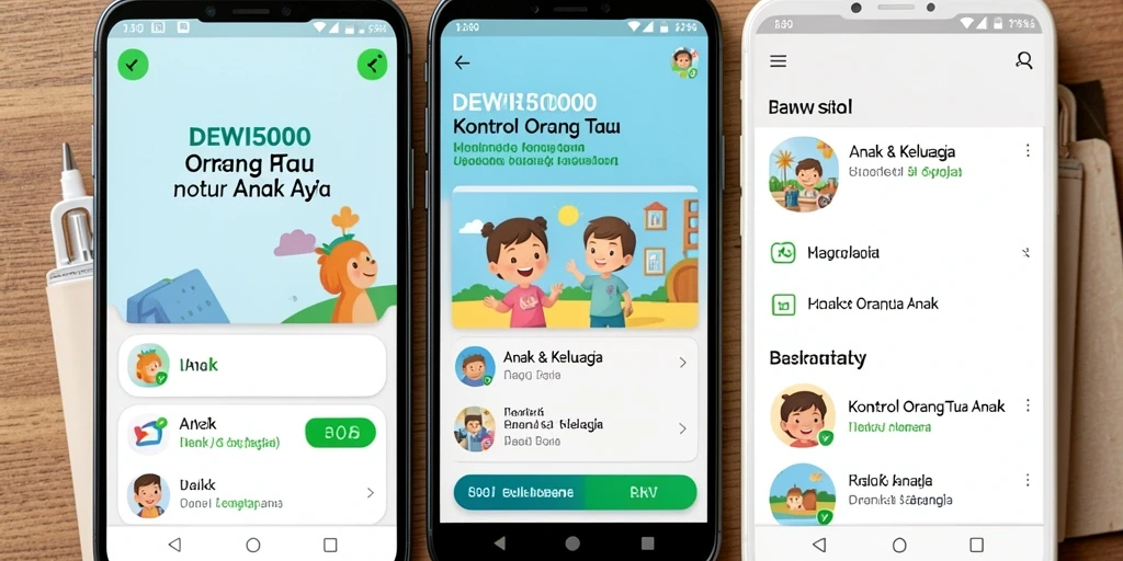 Tampilan antarmuka DEWI5000 yang ramah pengguna.