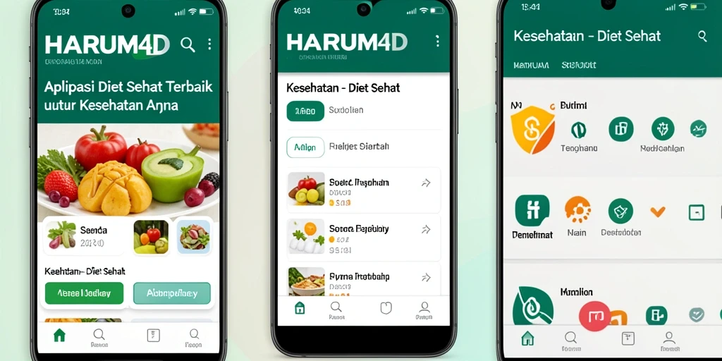 Antarmuka aplikasi HARUM4D yang menarik dan informatif.