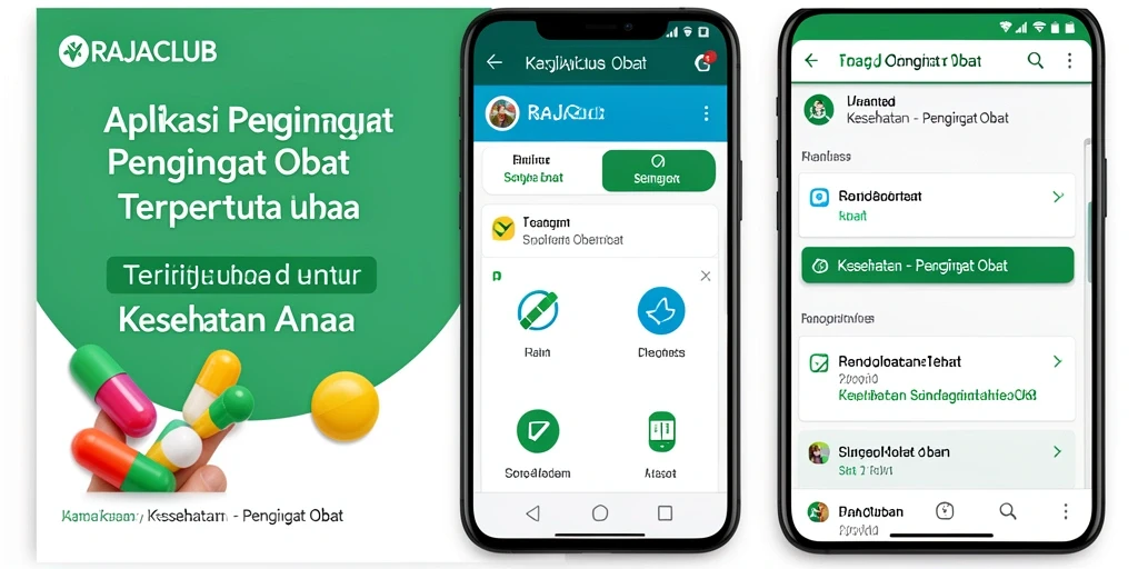 Antarmuka pengingat obat yang sederhana dan efektif dari RAJACLUB.