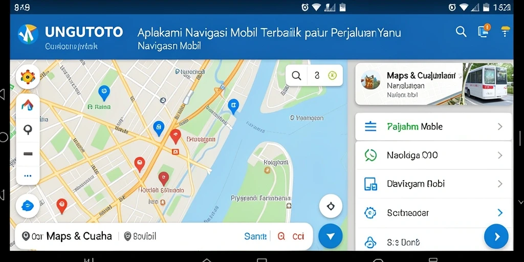 Tampilan antarmuka aplikasi UNGUTOTO yang intuitif dan informatif.
