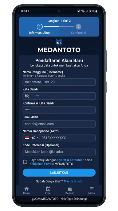 Buat Akun Baru Medantoto dengan Mudah dan Cepat